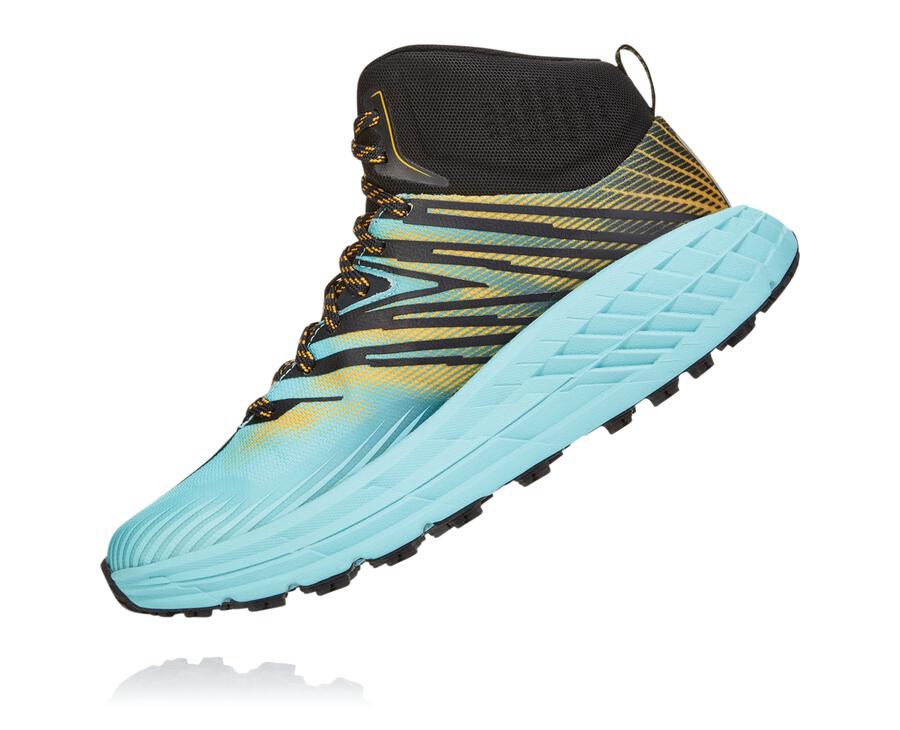 Chaussure Trail Hoka One One Speedgoat Mid Gore-Tex 2 Femme - Bleu - JOU-859637